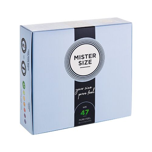 Preservativos MISTER SIZE 47 mm - Talla XS con ajuste seguro