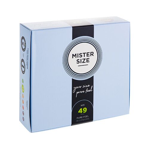 Preservativos Mister Size 49 mm para sexo sensible