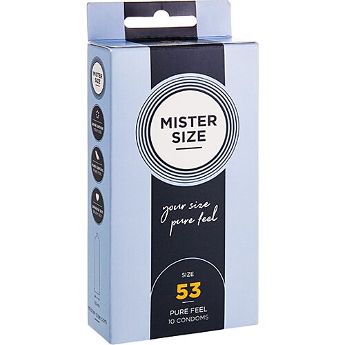 Preservativos MISTER SIZE Talla M 53 mm - Ajuste recomendable