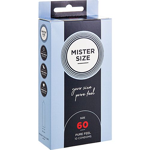 Preservativos MISTER SIZE talla XL 60 mm con ajuste cómodo