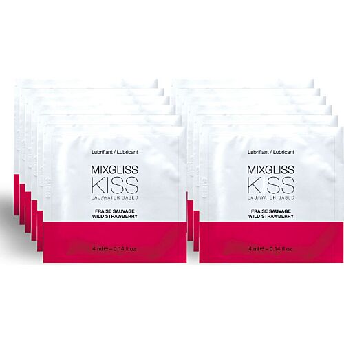 Lubricante MIXGLISS Sabor a Fresa 12 Monodosis