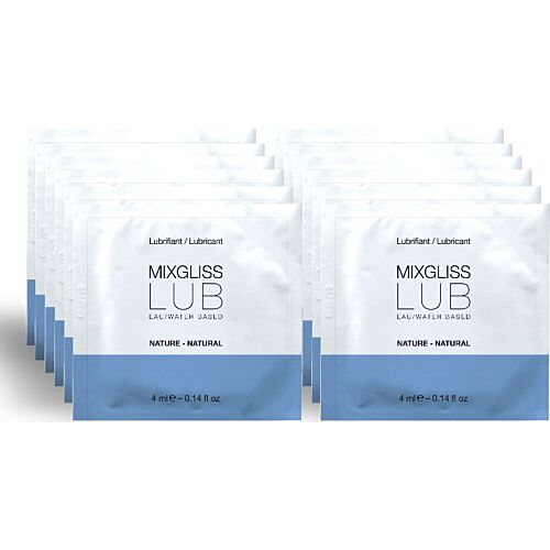 Lubricante Mixgliss base agua Natural 12 Monodosis