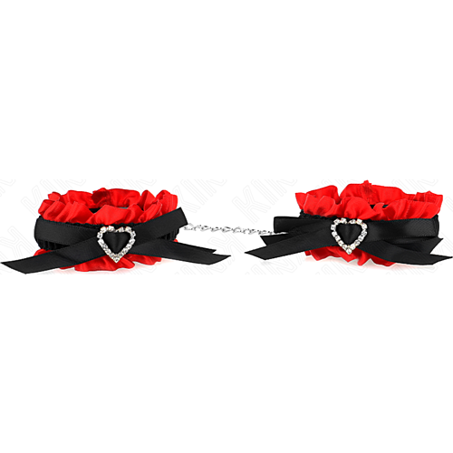 Esposas KINK Wrist Restraint con detalle corazón rojo