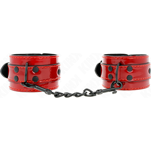 Esposas KINK MUÑEQUERAS ROJO OSCURO para BDSM