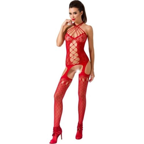 Bodystocking BS056 Diseño de malla y encaje