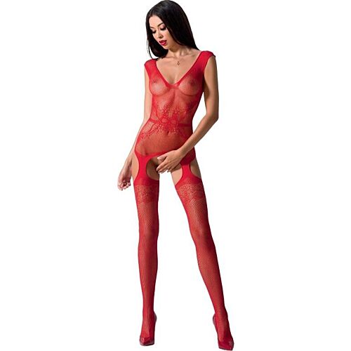 Cuerpo en Red Passion BS062 con Abertura y Bordados