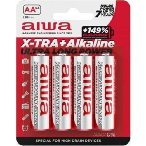 Pilas Alcalinas AA AIWA - Alta capacidad energética
