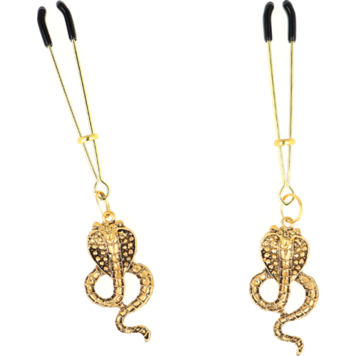 Pinzas para Pezones KINK NIPPLE GRIP con Colgante de Cobra