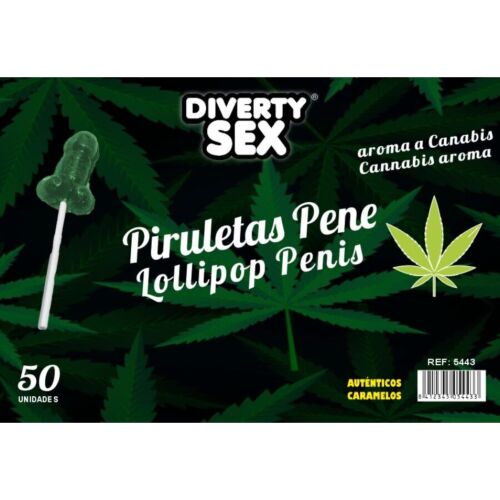 Piruletas Diablo Goloso con Aroma a Marihuana