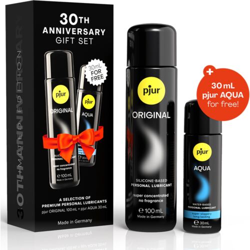 Combo de lubricantes Pjur 30th Gift Set para relaciones íntimas