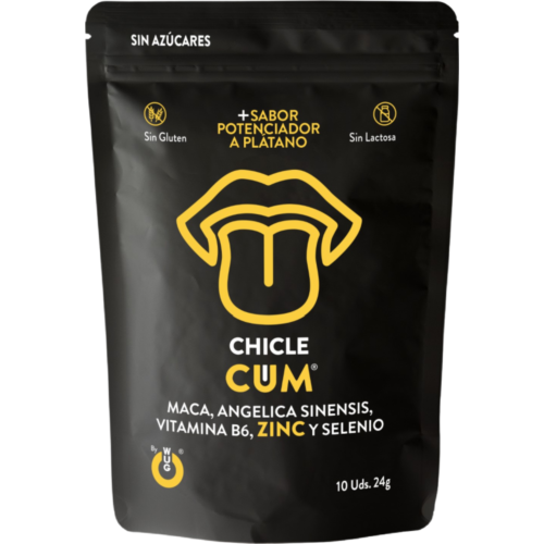 Chicles Estimulantes WUG SEX SENSE CUM sabor plátano