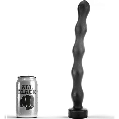 Plug Anal BDSM ALL BLACK Buttplug 32 cm con variación de ancho