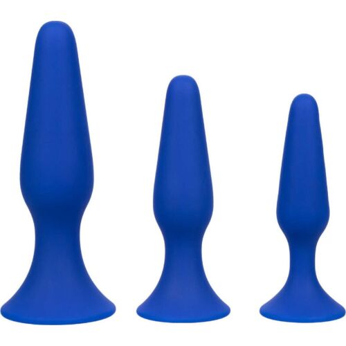 Plug Anal CalExotics Admiral Kit con 3 tamaños graduados
