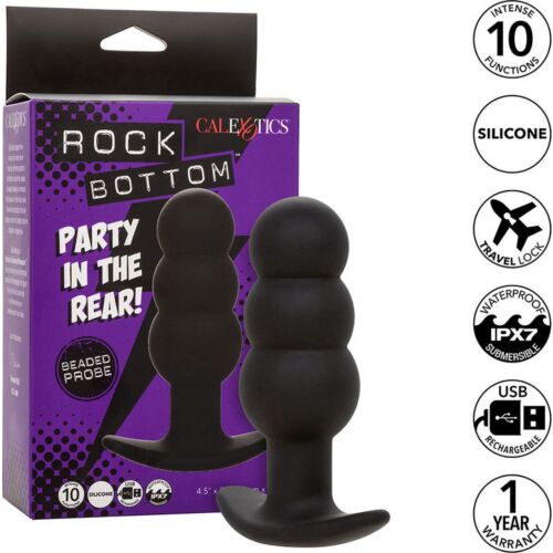 Plug Anal CALEXOTICS Rock Bottom con 10 vibraciones
