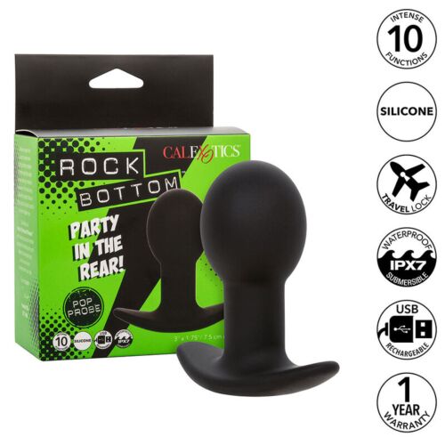 Plug Anal CALEXOTICS Rock Bottom con 10 vibraciones