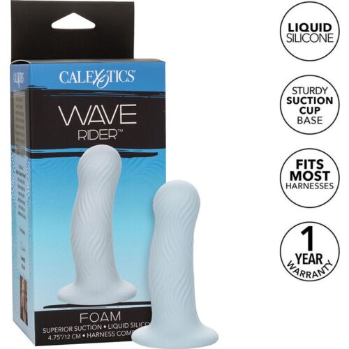 Plug Anal CALEXOTICS Wave Rider Foam con textura ondulada