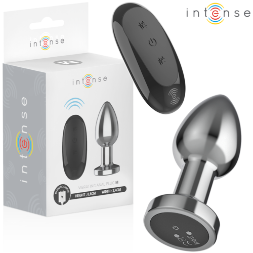 Plug Anal INTENSE M con Control Remoto y 10 Vibraciones