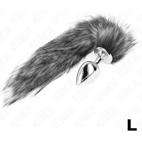 Plug Anal KINK L con Cola Sintética de 10 x 4 cm