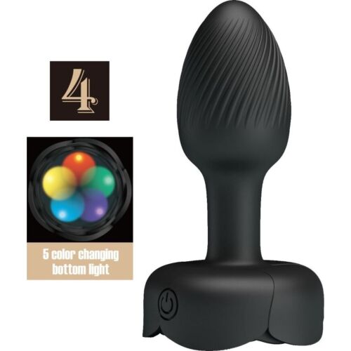 Plug anal Pretty Love Olman con luz LED y vibración