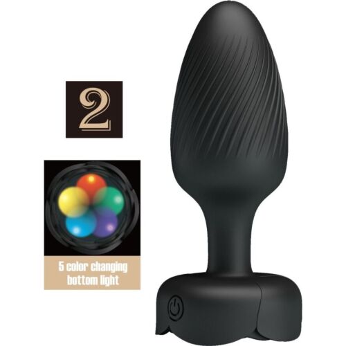 Plug Anal Pretty Love Varian con Luz LED y 10 Vibraciones