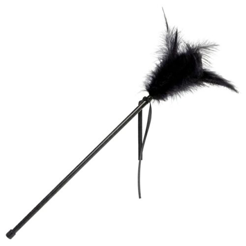 Plumero Plumas Negro 40 cm SECRETPLAY para caricias eróticas