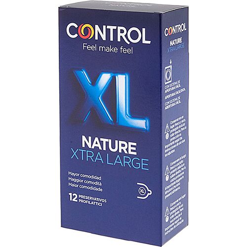 Preservativos Control Adapt Nature XL - 12 unidades con lubricante