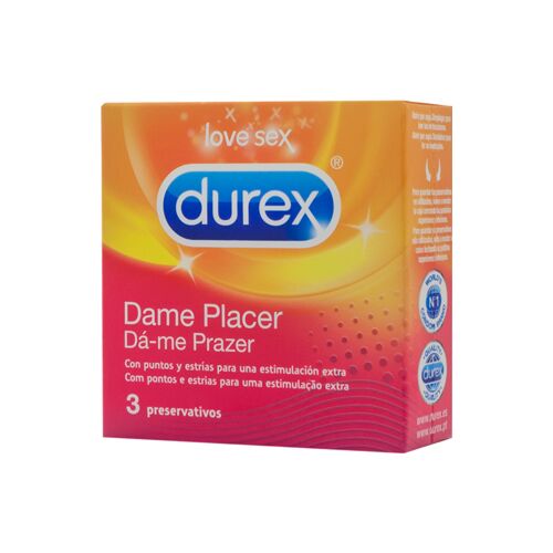 Preservativos DUREX Dame Placer con puntos y estrías