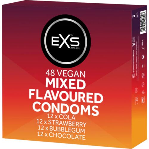 Preservativos EXS Mixed flavours pack 48