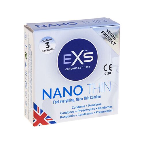 Preservativos Exs Nano Thin 3 unidades