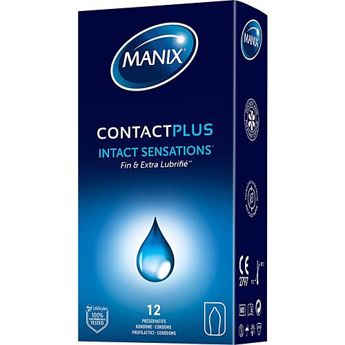 Preservativos Manix Contact — 12 unidades extra lubricados