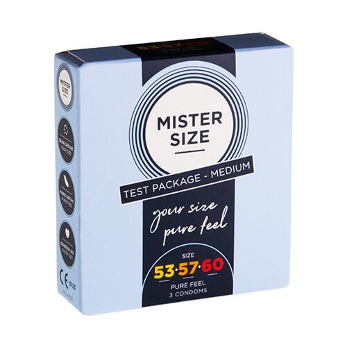 Preservativos Mister Size 53-57-60 - Pack 3
