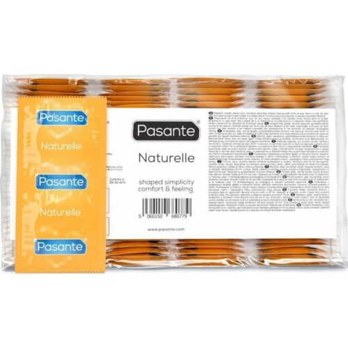 Preservativos Pasante Naturelle 144 unidades con forma cónica