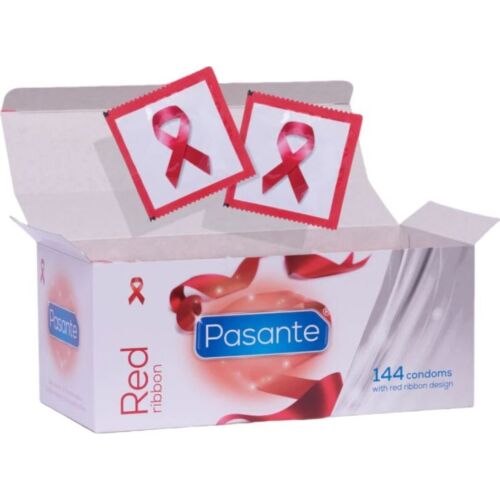 Preservativos Pasante Red Ribbon 144 unidades para concienciar