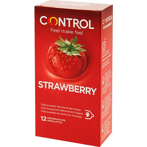 Preservativos Control Adapta Fresa - 12 unidades