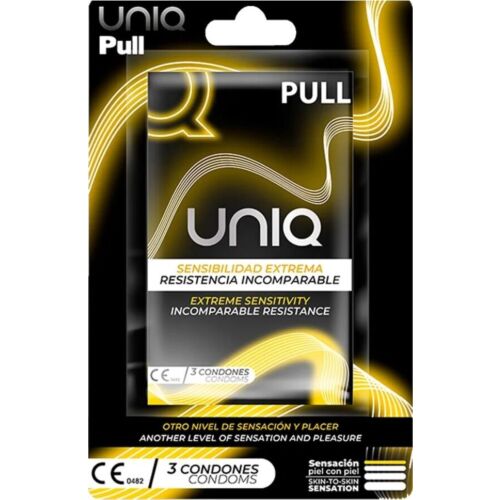 Preservativos Uniq Pull con tiras - Sin látex