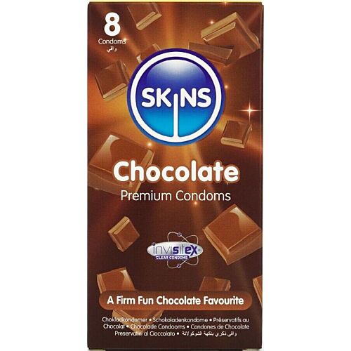 Preservativos Skins Sabor Chocolate Pack 8 - Sabor y protección