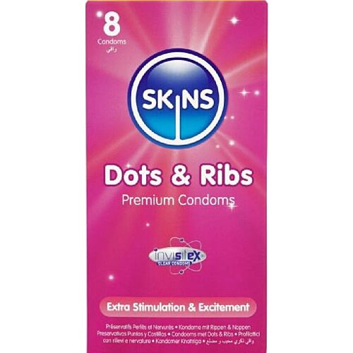 Preservativos SKINS Dots & Ribs | Placer compartido