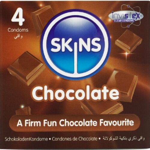 Preservativos SKINS Sabor Chocolate Pack 4