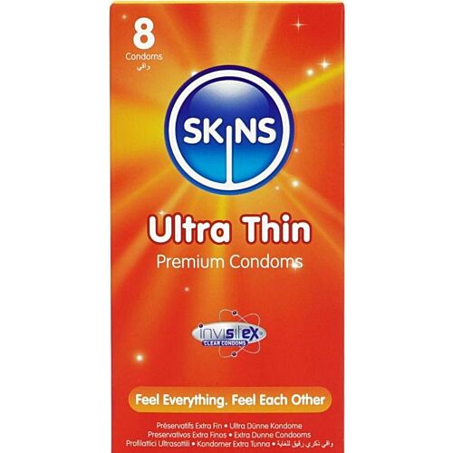 Preservativos Skins Ultra Finos 8-Pack | Sensibilidad mejorada