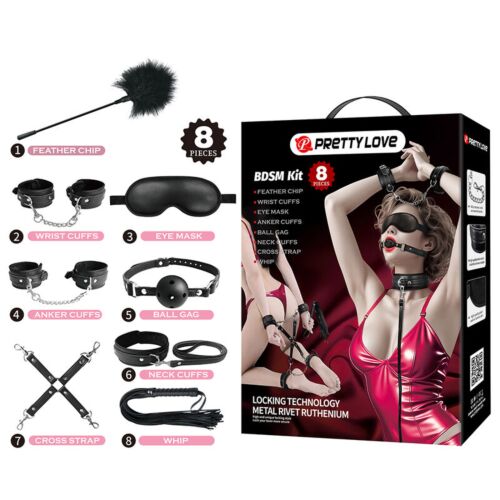 Kit BDSM 8 Piezas FUN TOYS | Completo para juegos de pareja
