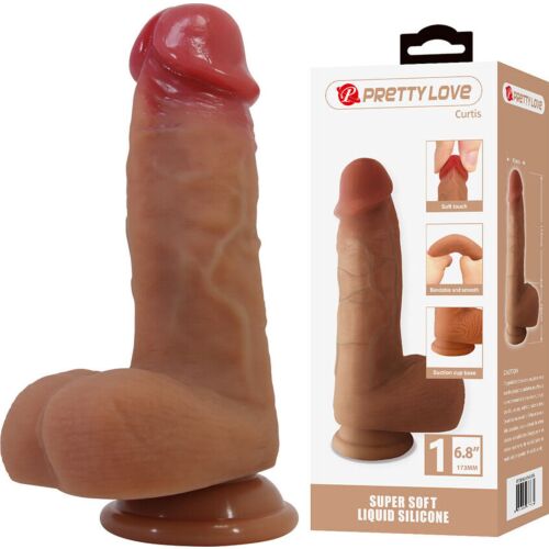 Dildo Pretty Love Curtis | Diseño realista y ventosa