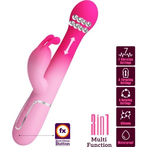 Vibrador Rabbit Pretty Love Dejon | Estimulación potente.