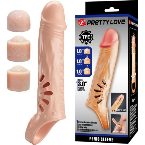 Funda para Pene Pretty Love con Extensores Personalizables