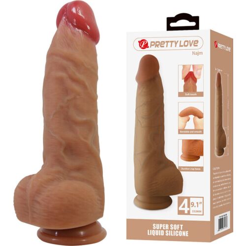 Dildo Realista Pretty Love Najm | Tacto aterciopelado