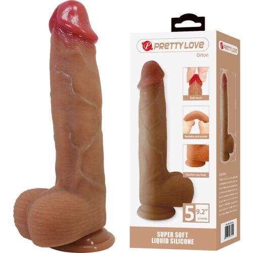 Dildo Pretty Love Orton | Tacto aterciopelado y venas esc...