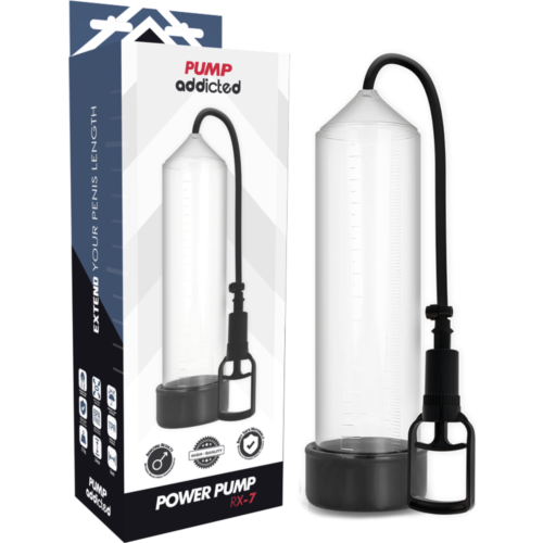 Bomba Alargadora Pene Pump Addicted RX7 Transparente