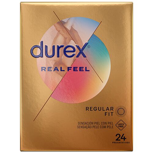 Preservativos Durex RealFeel 24 Unidades - Sensación Natural