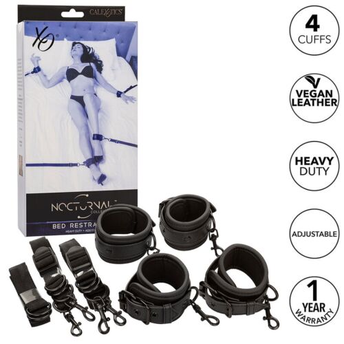 Set Bondage CALEXOTICS Nocturnal con esposas ajustables