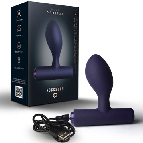 Vibrador Anal ROCKS-OFF NOVA ORBITAL | 16 funciones potentes
