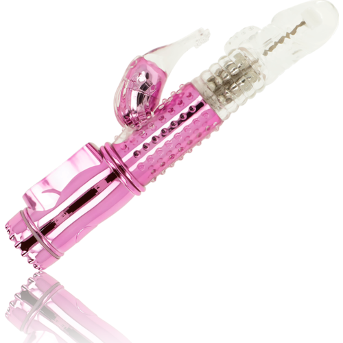 Vibrador OHMAMA con función rotación y estimulador clítoris